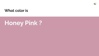 Honey Pink color #cc99aa hex color - Red color - Cool color cc99aa