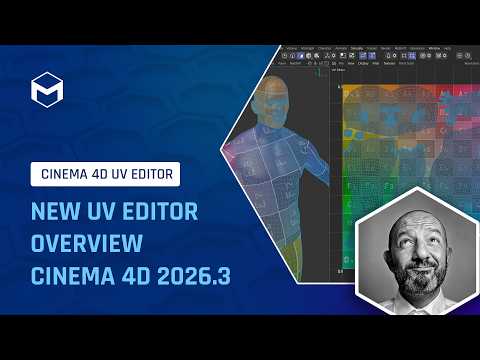 Overview of New UV Editor in Cinema 4D 2026.3