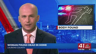 Laurens County woman found dead in home, investigators rule it a homicide