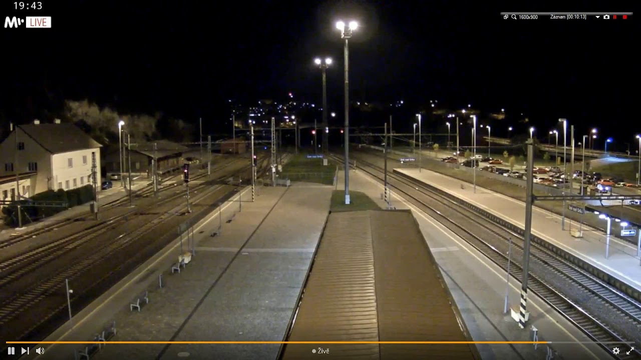Staniční hlášení Ústí nad Orlicí - Obří zpoždění vlaku R 884 Slovácký expres, 20.10.2020