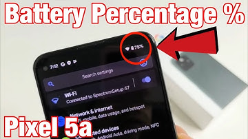 Pixel 5a: How to Add Battery Percentage % on Top