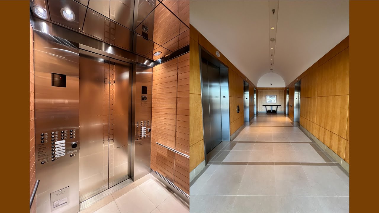 Beautiful Mitsubishi High Rise Elevators at the Hilton Bayfront in Downtown San Diego, California