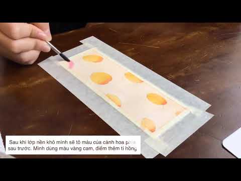Video How to painting bookmark watercolor - Vẽ trang trí... - youtube