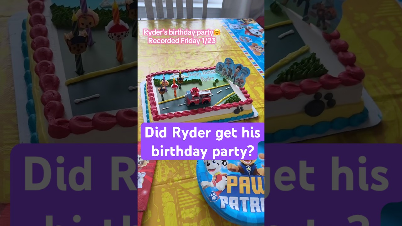 Did Ryder get his 4th birthday party? #toddlermom #pawpatrol #kidsbirthdayparty  #pineappleonpizza