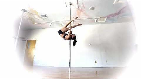 How to get into and out of the Sleeping Cat - Pole Dancing Tutorials by ElizabethBfit