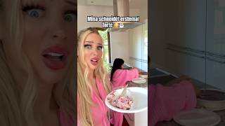 Kleines Mädchen SCHNEIDET TORTE 😳 #canselguel #shorts