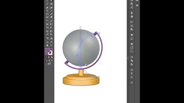 Adobe illustrator tutorial - how to design 3D globe icon with map art planisphere vector graphics