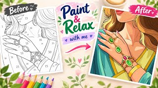 Colour and relax with me | relaxing focus music| Relaxing game |colourful Nest| colour with me #like