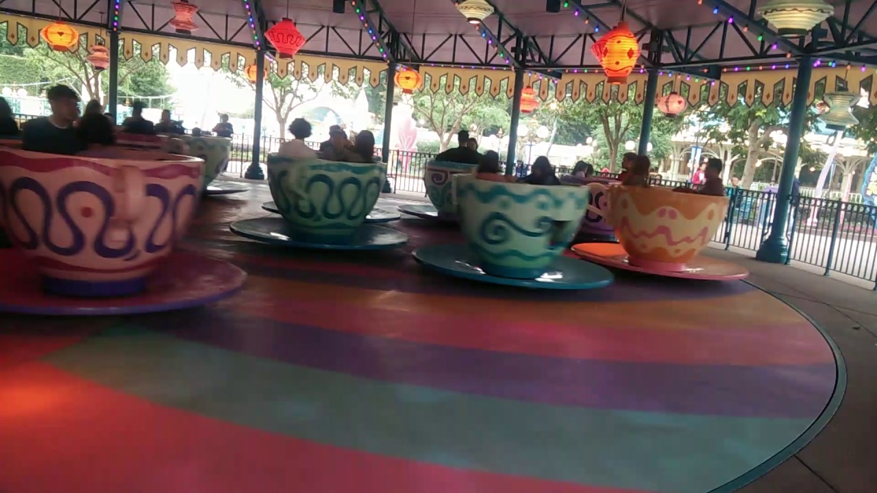 Mad hatter tea cup Hong Kong Disneyland YouTube