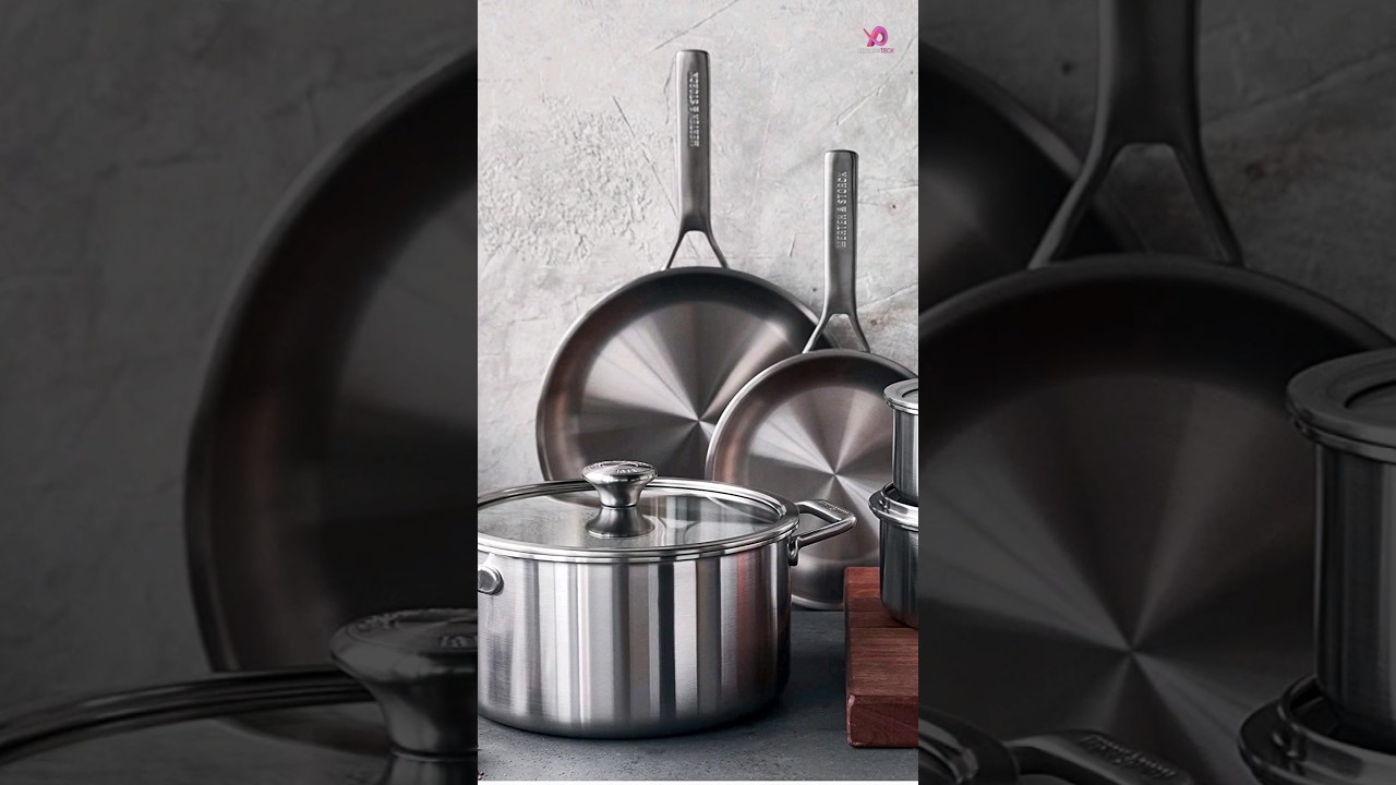 Merten & Storck Stainless Steel 10 and 12 Frypan Set