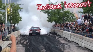 Volvo turbo 1200hp Burnout