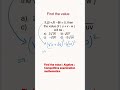 Find the value | Algebra | Competitive examination mathematics | Maths | Easy tricks | Solution