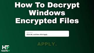 How to decrypt windows encrypted files (Step by Step)