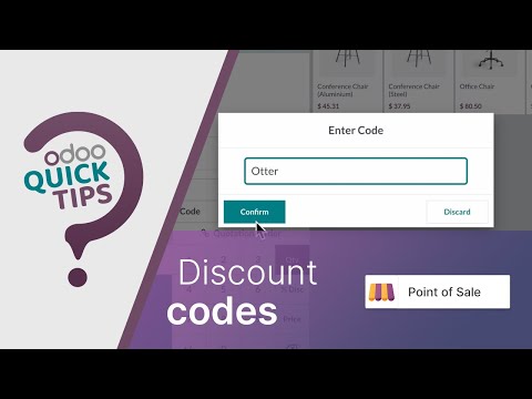 Odoo Quick Tips – Create and use discount codes [Point of Sale]