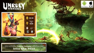 Unruly Heroes : Into the mist part 2 | perfect run | hard level