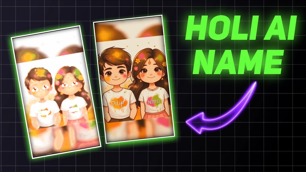 happy holi t-shirt name video editing holi ai image name status