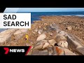 Sad search for mauled man at Granite Rock as surfers return to the water | 7 News Australia
