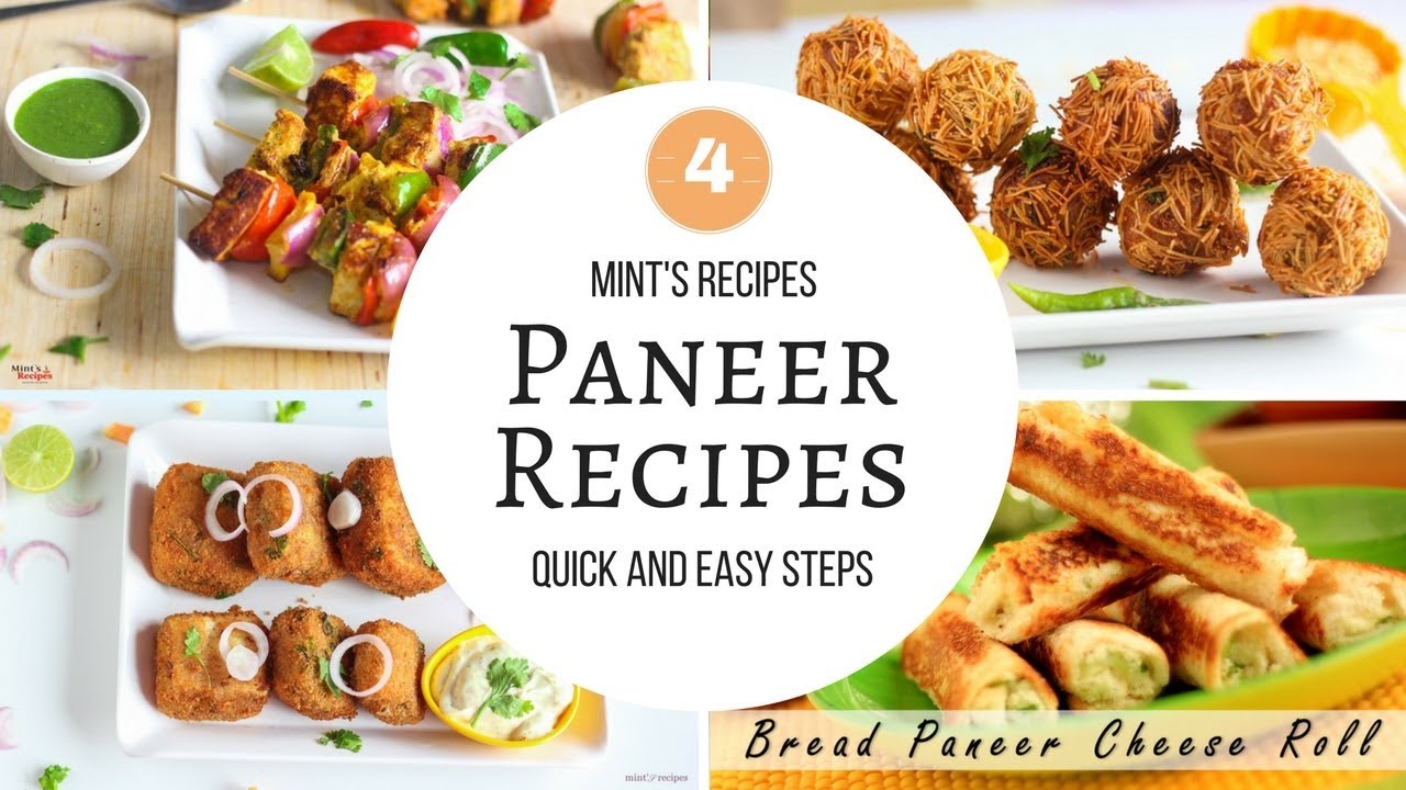 4 Best Indian Paneer Recipes | Evening Snacks Recipes | Paneer Starters Recipes | MintsRecipes