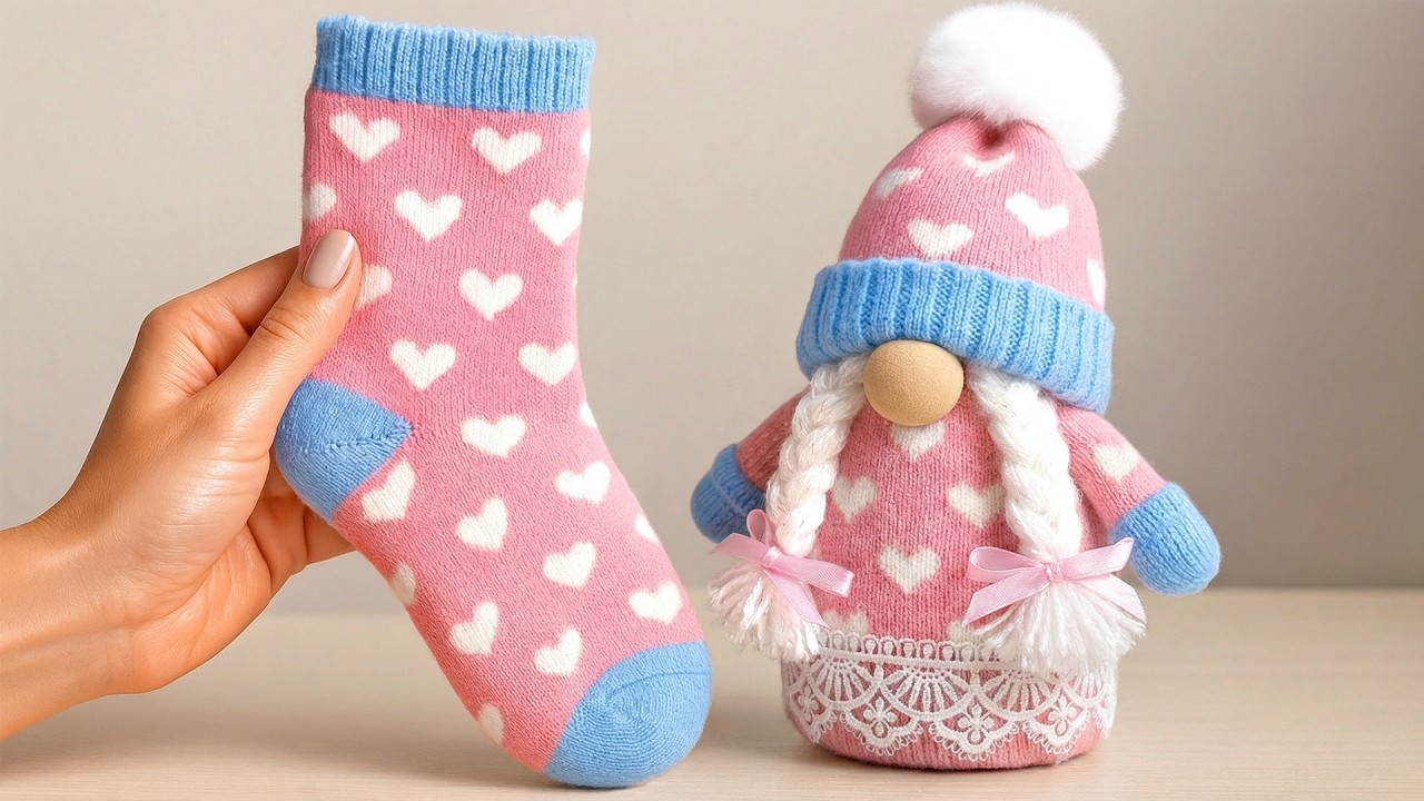 GENIUS! Old Socks Into Cute Gnomes! DIY Easy Crafts Idea Anyone Can Do!