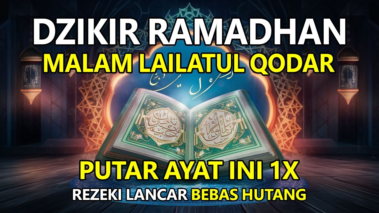 POWERFULL DZIKIR RAMADAN LAILATUL QODAR - SEGALA DOA DI IJABAH, SEMUA HAJAT DIKABULKAN