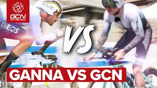 Der Weltmeister im Zeitfahren gegen GCN | Das Duell beim Deutschland Tour Prolog