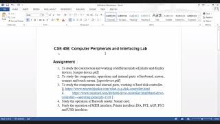 Computer Peripheral & Interfacing - Midterm + Presentation + Assignment (Lab + Theory)