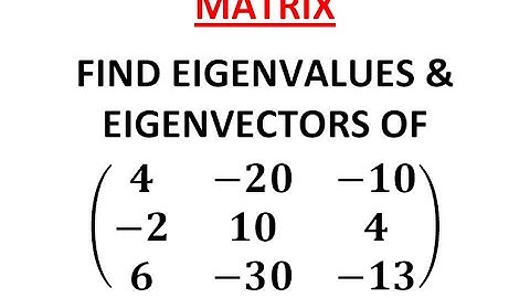Find Eigenvalues & Eigenvectors in 3*3 matrix l Matrix in tamil l Anumega Tutorial 01