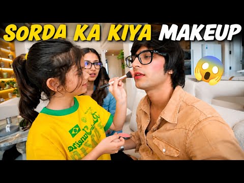 Sorda Ka Kiya Makeup 😱// sourav Joshi vlogs