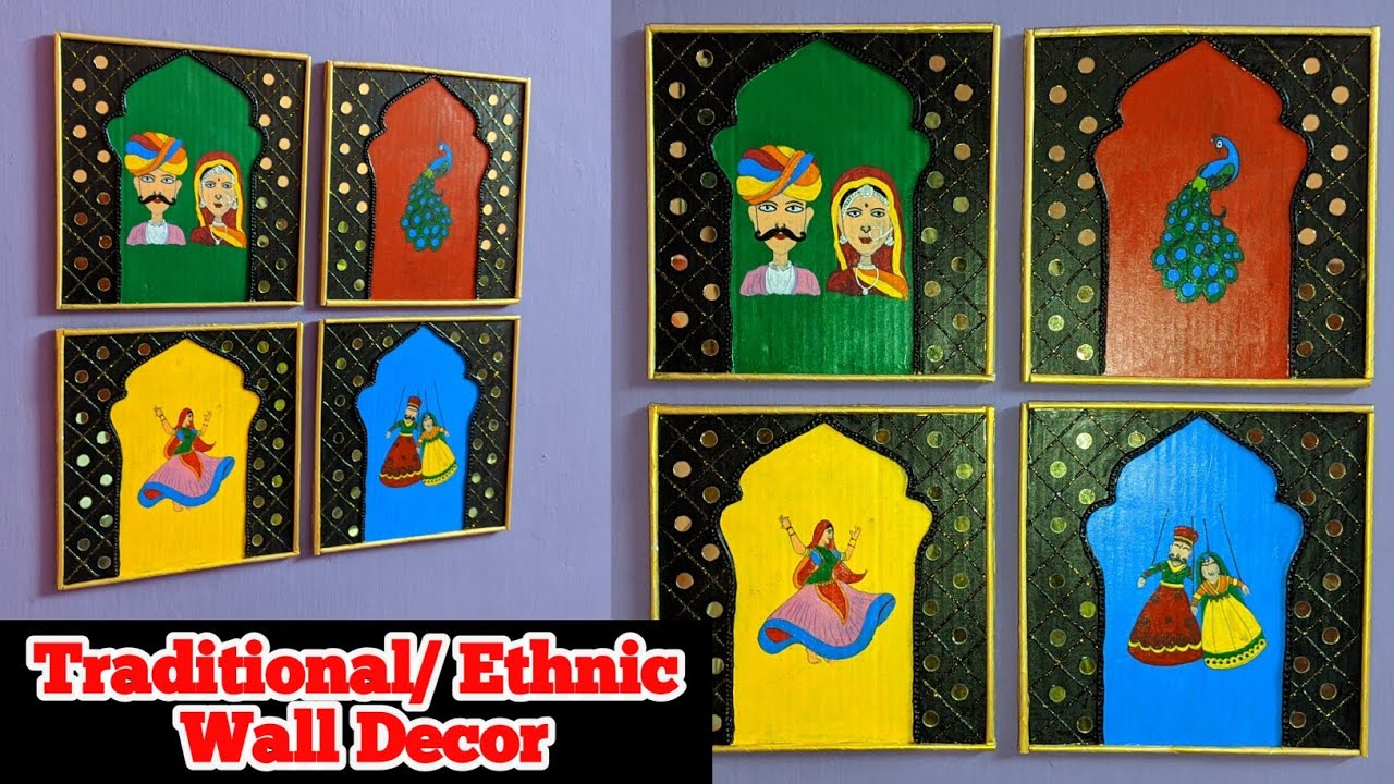 Traditional/ Ethnic wall decor idea Indian traditional wall decor
