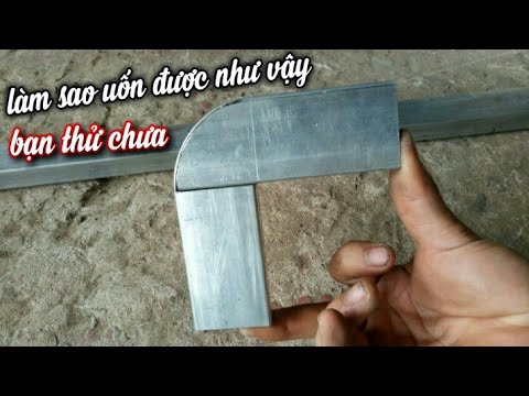 Video Uốn sắt hộp,không cần máy uốn ống - youtube
