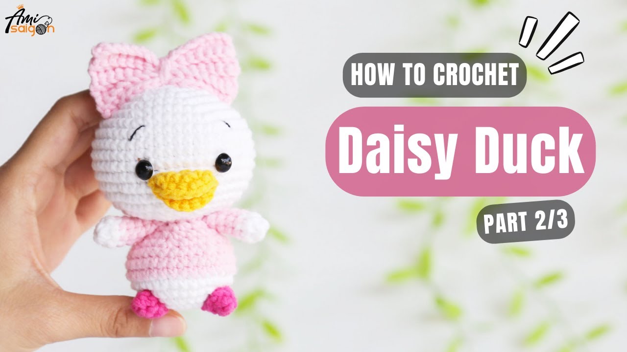 #671 | Daisy Duck Amigurumi (2/3) | How To Crochet Character Amigurumi | @AmiSaigon