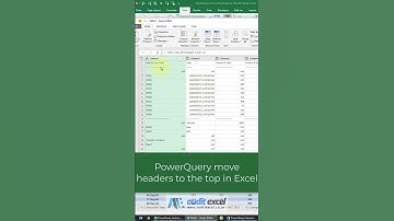 Make a row (not the first row) headers in Power Query