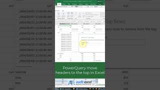 Make a row (not the first row) headers in Power Query