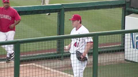 Dana Eveland & John Lackey Warming Up
