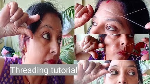 DIY | How to do painless threading by your Own | Remove upper lip hair at home | how to thread