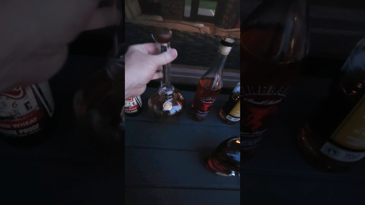 Trying bourbons at a bottle share