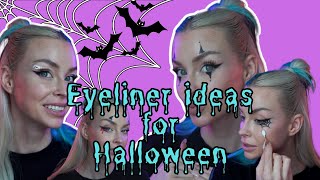 Fun Eyeliner Ideas For Halloween 🎃 | Eyeliner Tutorial