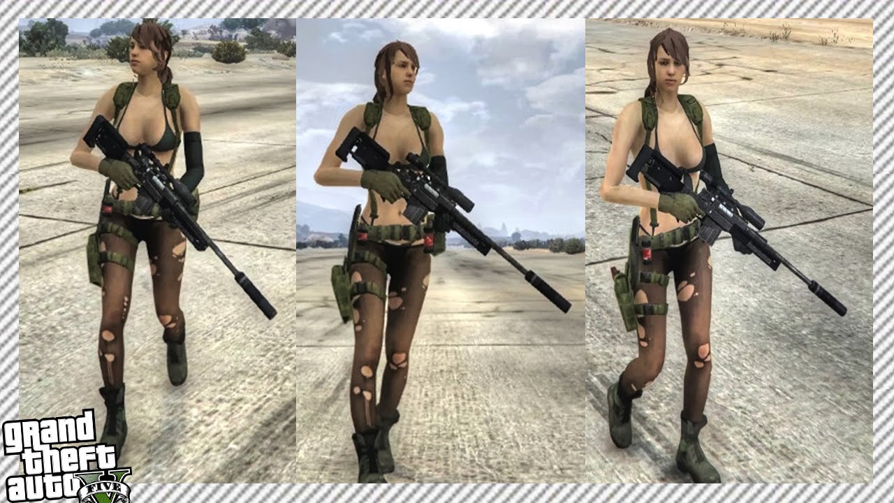 Gta5 キャラスキンmodに Mgs5tpp から クワイエット 登場 動画あり グランド セフト オート5写真大好きブログ Gta5 攻略情報ほか