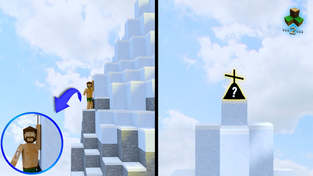 ESCALEI UMA MONTANHA GIGANTE SÓ PARA ENCONTRAR ISSO... | Survivalcraft 2 | Os selvagens #54