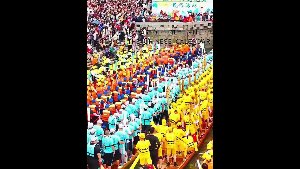 广东端午龙舟 百舸争流 Dragon boat race 
