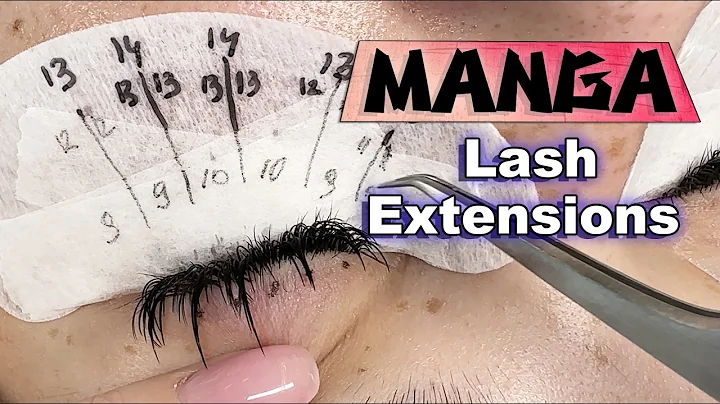 MANGA LASHES TUTORIAL | Full eyelash extensions with lash mapping