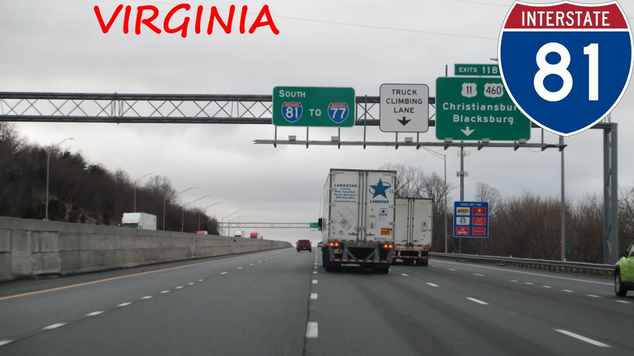 Interstate 81 - Virginia southbound [FULL LENGTH VIDEO] - YouTube