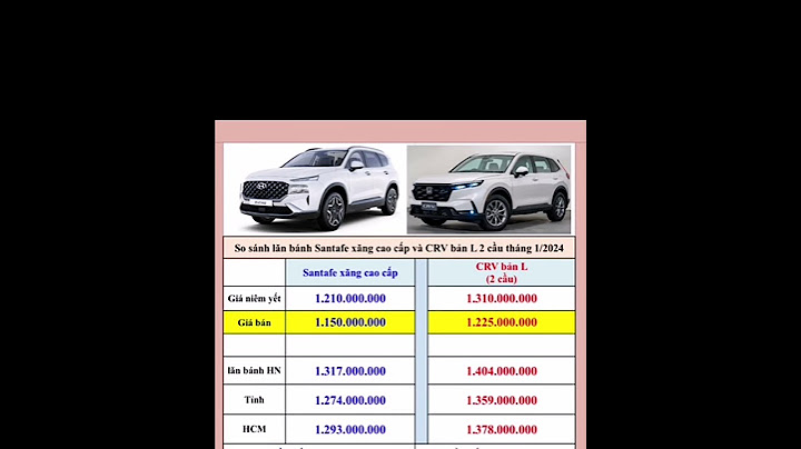 So sánh honda crv bản g và l năm 2024