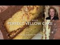 Yellow Cake with Chocolate Frosting From Scratch - Yellow Butter Cake with Chocolate Frosting