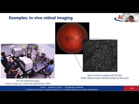 ALPAO Webinar Open your eyes to Adaptive Optics - Applications in Ophthalmology (replay)