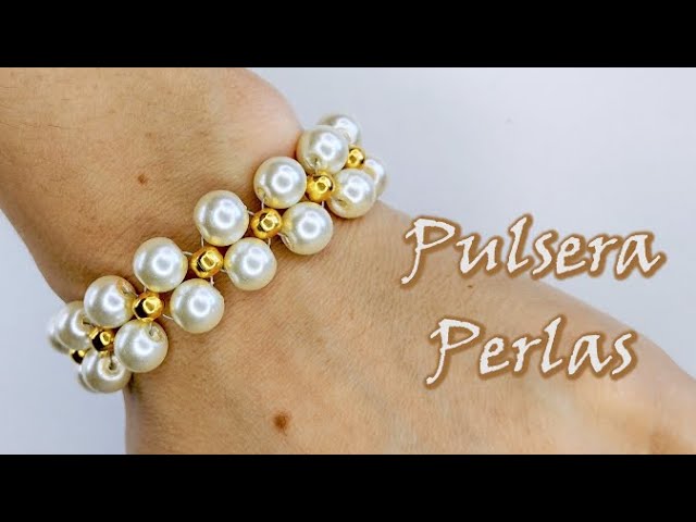 Te mostramos como hacer pulseras de bolitas a la moda  Pulseras de  joyería, Hacer pulseras bisuteria, Pulsera de perlas