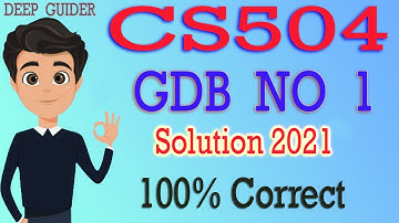 CS504 GDB Solution 2021, CS504 GDB 1 Solution 2021, CS504 GDB No 1 Solution 2021,CS504 GDB 1 Solved,
