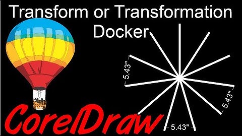 Corel Draw Tips & Tricks Transfor or Transformation Docker ROTATE and let corel do the MATH