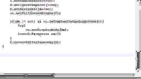 Java Game Development 17 Full Screen with Buffer Strategy