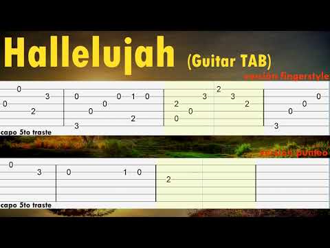 fingerstyle hallelujah tab